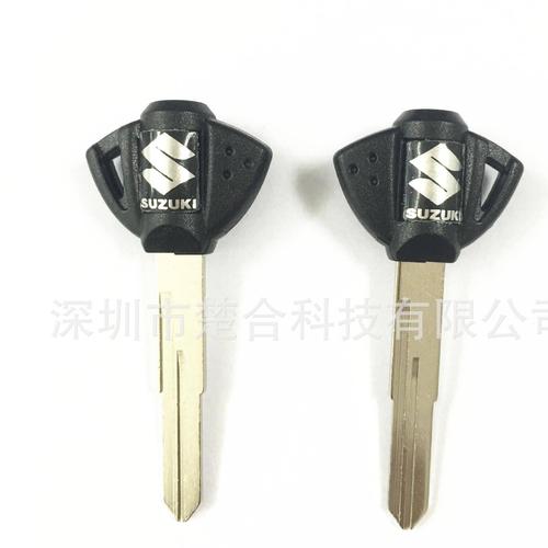 铃木摩托车钥匙壳 摩托替换钥匙壳黑色
