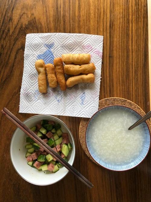 简易中式学生早餐
