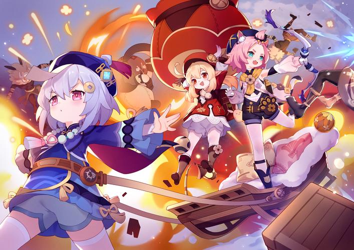 原神壁纸可莉七七