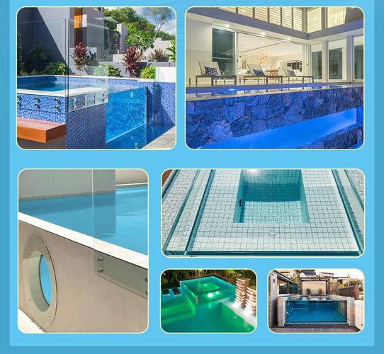 大型私人家庭亚克力泳池无边界别墅泳池设计画图