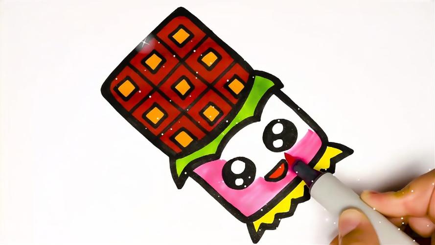 巧克力简笔画