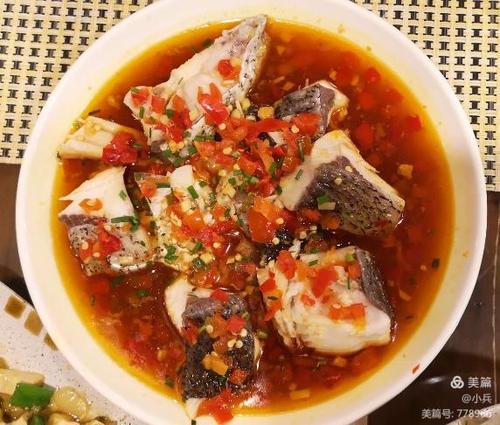 美味的剁椒鱼块
