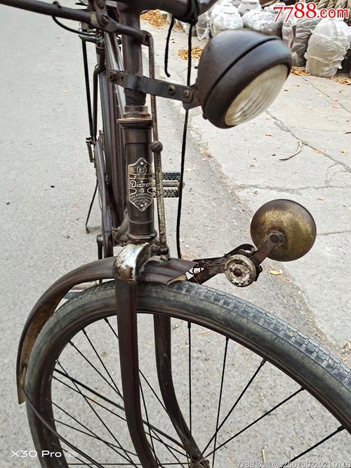 二战时期德国进口钻石牌老自行车品相一流正常使用