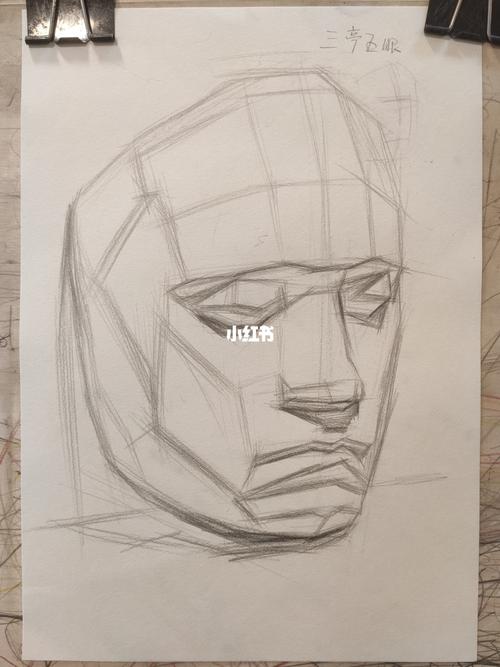 贝多芬切面像(步骤更新中) ～_素描_头像_素描石膏头像_文化_绘画