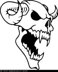 恶魔漫画简笔画