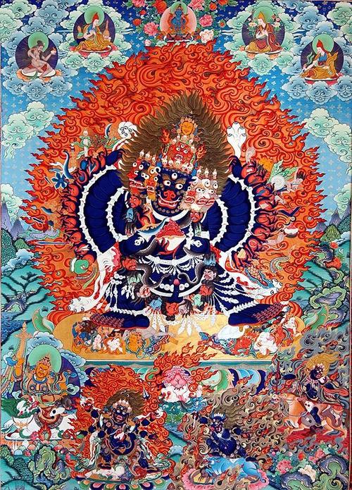 密宗佛像 纯铜佛像 藏传佛教 大威德金刚 大型铜雕