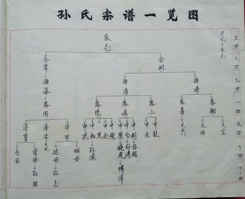 孙氏家谱《一》