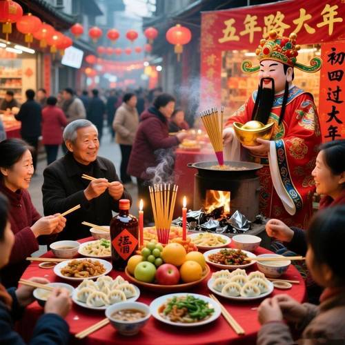 正月初四的传统习俗饶有趣味,满含着对美好生活的憧憬