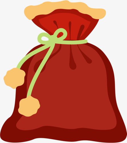 卡通红色袋子