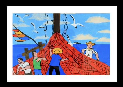 渔海风情——岚山头小学儿童渔民画展