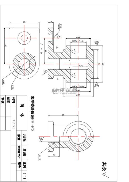 阀体钻加工零件