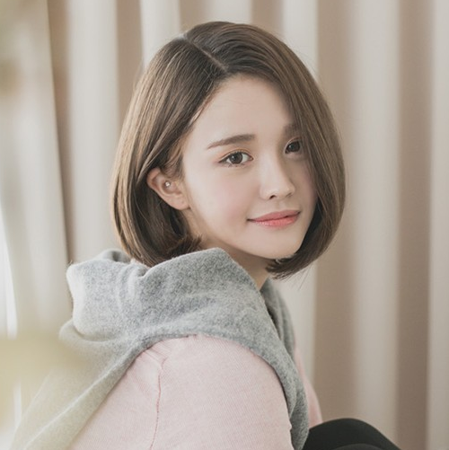 假发女短发中分假发,bobo头女生短发沙宣,波波头斜刘海真发包邮