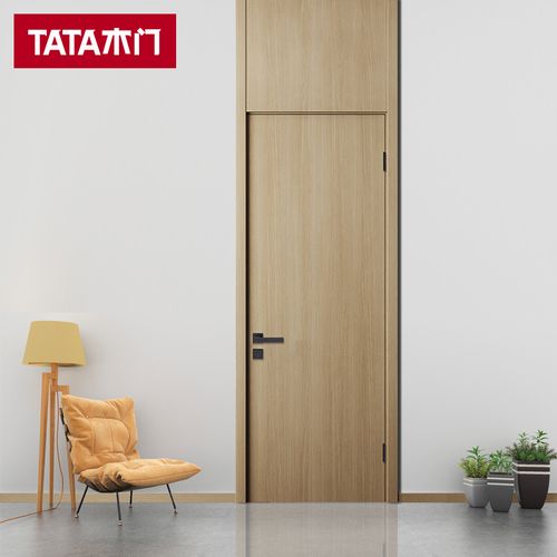 tata木门 全屋定制室内门卧室门套装门定制房门通顶木门td001-m米橡色