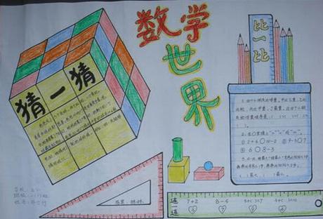 初中数学公式概念的手抄报 初中数学手抄报