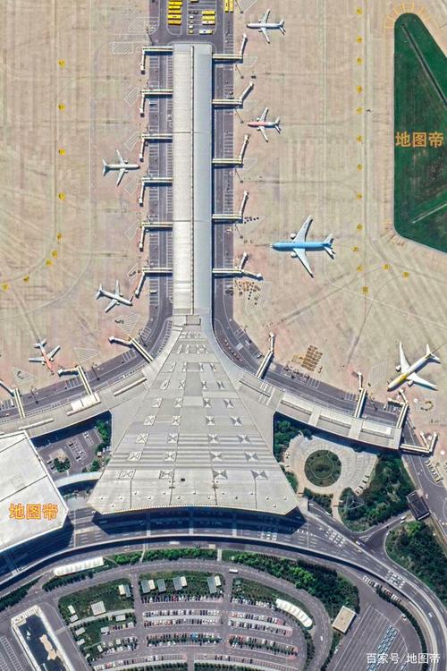 航拍天津滨海国际机场,被誉为"新中国民航的摇篮"