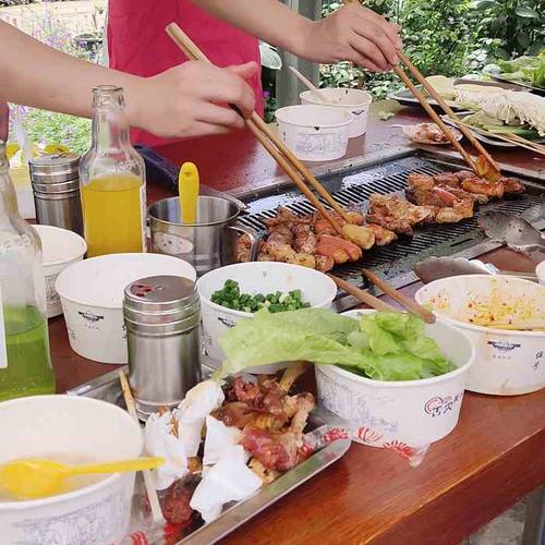 遇见自助烧烤-"0707 位置在德阳越来越火的高槐村