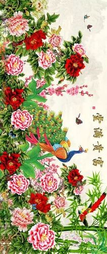 头像 壁纸|花开富贵 鸿运当头精美富贵孔雀图