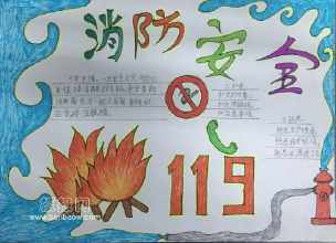 消防安全手抄报2年级