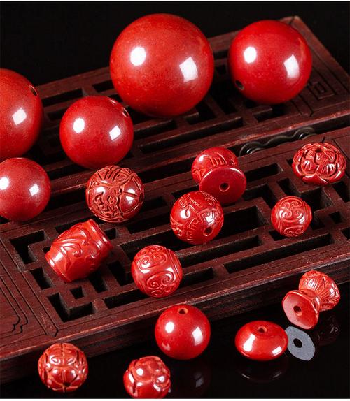 朱砂散珠 天然原矿红朱砂珠子散珠高含量帝王砂珠diy手链串珠配件圆珠