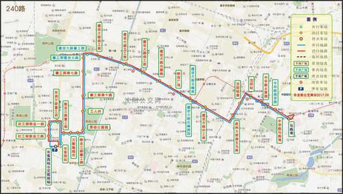 沈阳240路公交车由长客西站公交枢纽始发,经勋业六路,重工南街(内行)