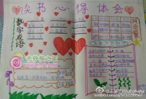 简单的心得体会手抄报 简单的手抄报