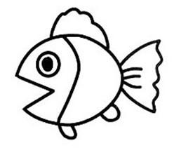 教宝宝一个画鱼的方法