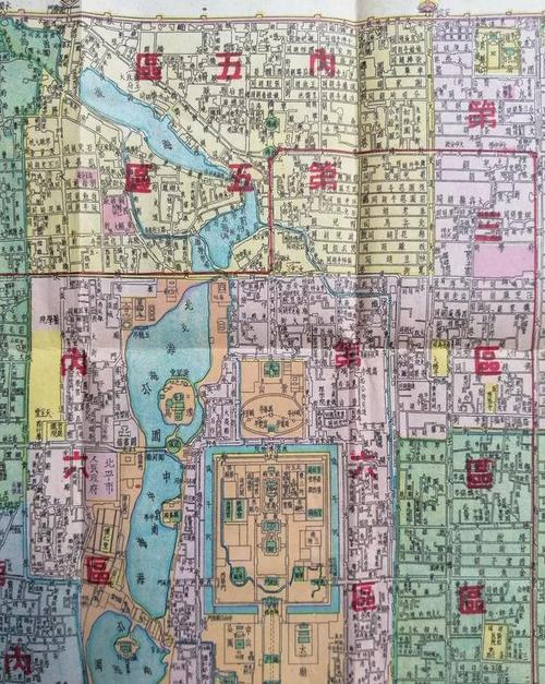 1949年4月解放版北平市街详图解放后最早的老北京地图