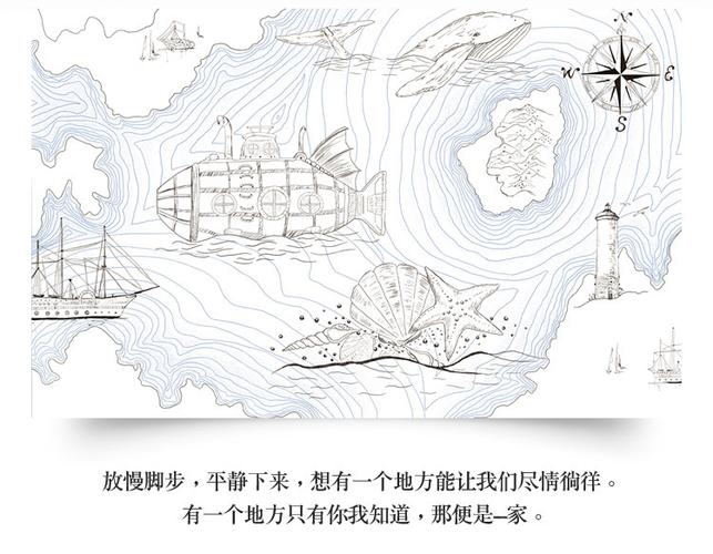 地中海现代简约客厅5d墙纸电视背景墙3d立体墙布无缝儿童卧室壁纸_7折