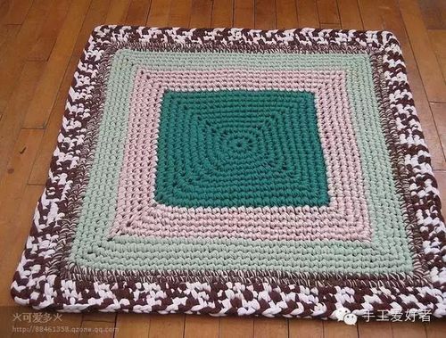 家居一道亮丽的风景---旧衣服布条编织的地垫