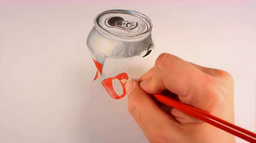 手残党的福音,大师教你如何画出易拉罐,牛了!