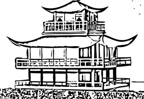 手抄报插图简笔画房子古代两层楼简笔画房子简笔画汇总适合各类手