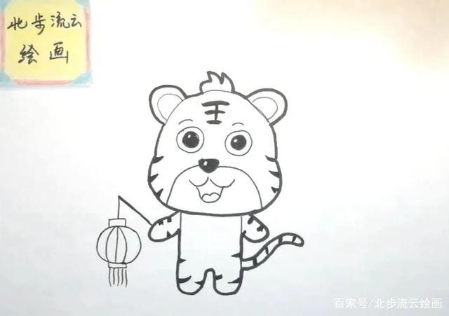 儿童简笔画教程虎年传统节日的了解和绘画步骤
