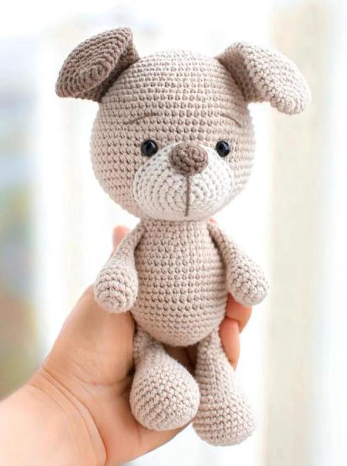 钩针图解好可爱的小狗狗