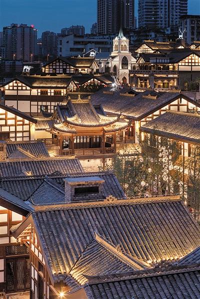 长嘉汇弹子石老街实景图