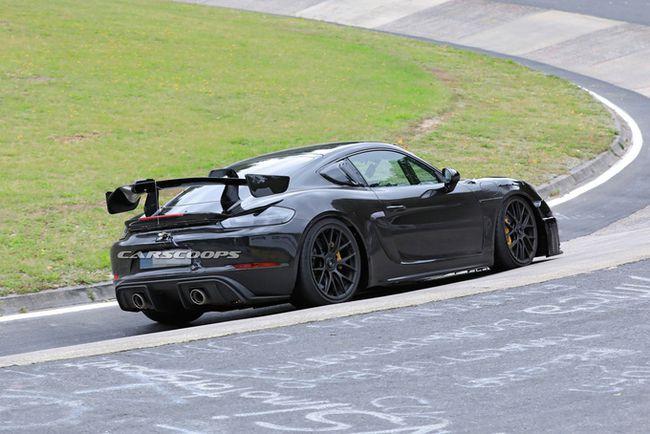 保时捷718 cayman gt4 rs路试谍照曝光 最大功率或可达500马力