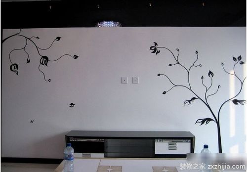 艺术手绘墙 11款手绘电视机背景墙