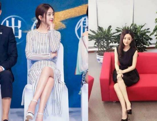 女神穿短裙的坐姿,赵丽颖最优雅,杨幂最随意,霍思燕难度最高!