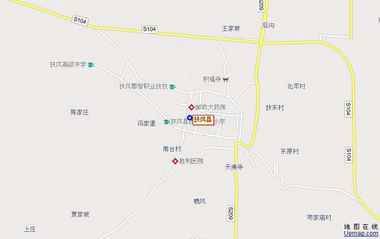 扶风县城区图_宝鸡地图_高清版_下载-政区地图