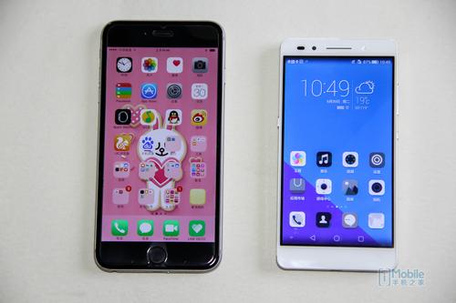华为荣耀7对比评测iphone6 plus 全金属的风采