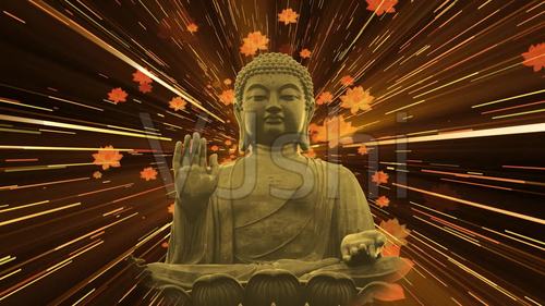 佛像金光莲花_1920x1080_高清视频素材下载(编号:)