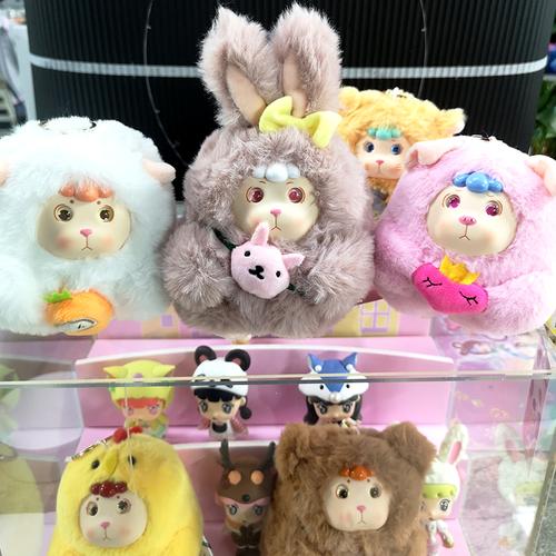毛绒盲盒2020网红新款手办巴风特小羊玩具整套女孩公仔生日礼物