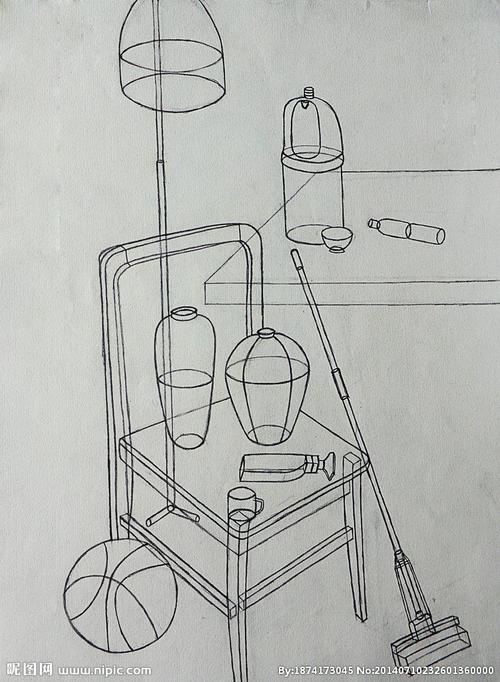 静物速写图片