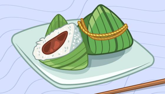 手绘端午节粽子矢量素材(ai/eps/png)