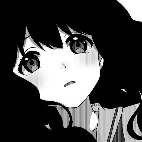 头像|黑白动漫头像女!