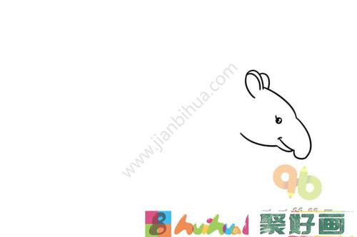 少儿简笔画貘的画法怎么画简笔画教程