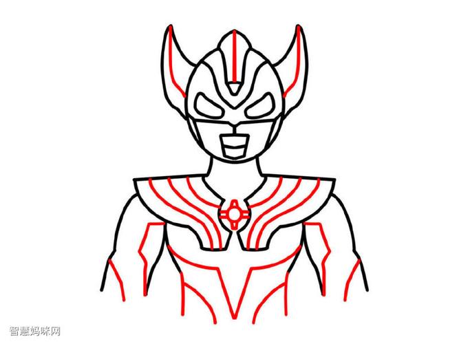 泰迦奥特曼简笔画画法详解