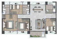 深圳深铁懿府户型图-房型图-平面图-吉屋网