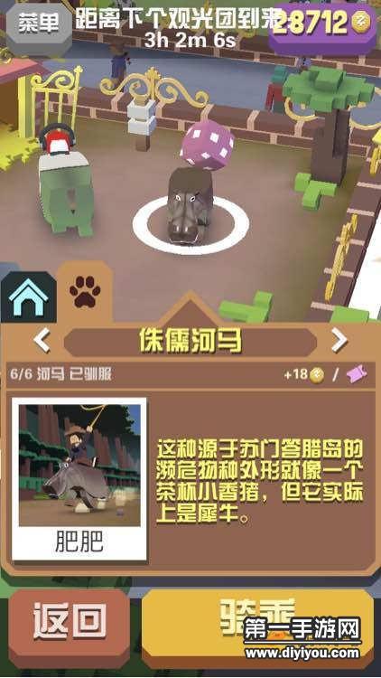 疯狂动物园侏儒河马 虽然是侏儒也比海马大