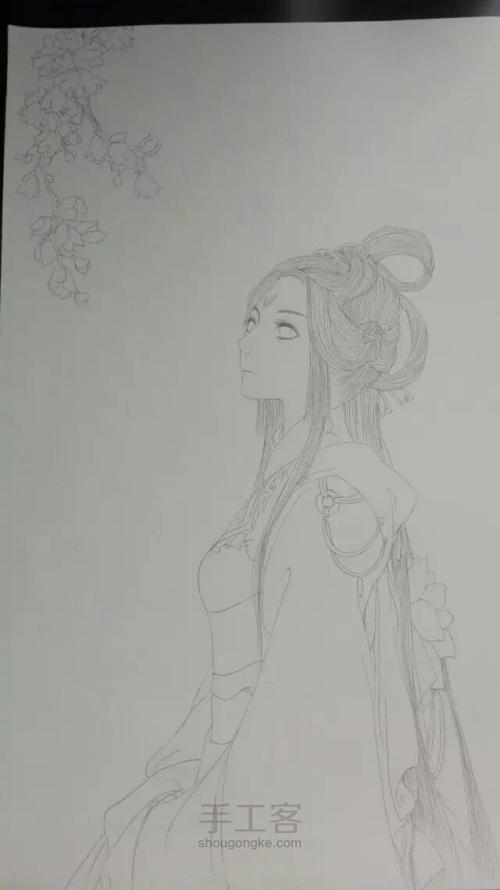 白凤九凤尾花胎记纹身