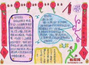 关于a4纸对联的手抄报 对联手抄报